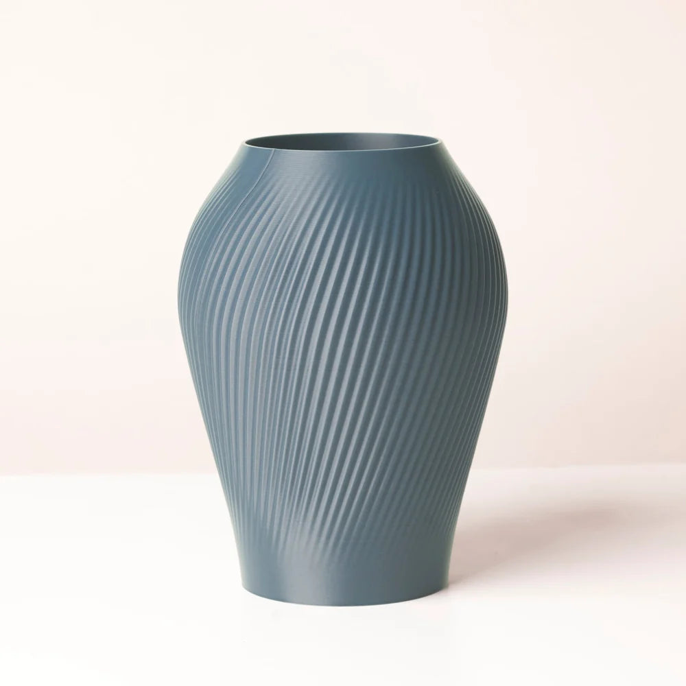 VASO STAMPATO IN 3D IN PLA PER FIORI FRESCHI E SECCHI, H 18 CM