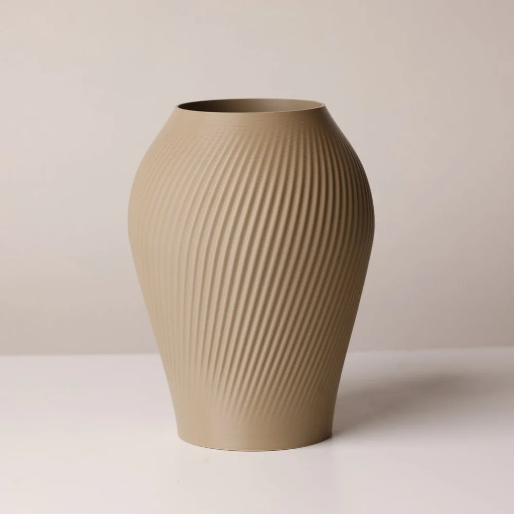 VASO STAMPATO IN 3D IN PLA PER FIORI FRESCHI E SECCHI, H 18 CM
