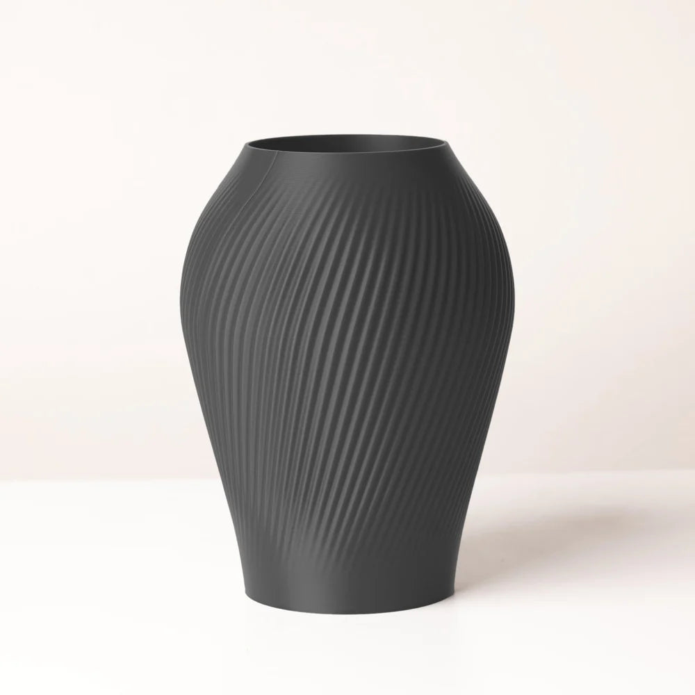 VASO STAMPATO IN 3D IN PLA PER FIORI FRESCHI E SECCHI, H 18 CM