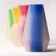 VASO DECORATIVO STAMPATO IN 3D PER FIORI SECCHI, H 18 CM