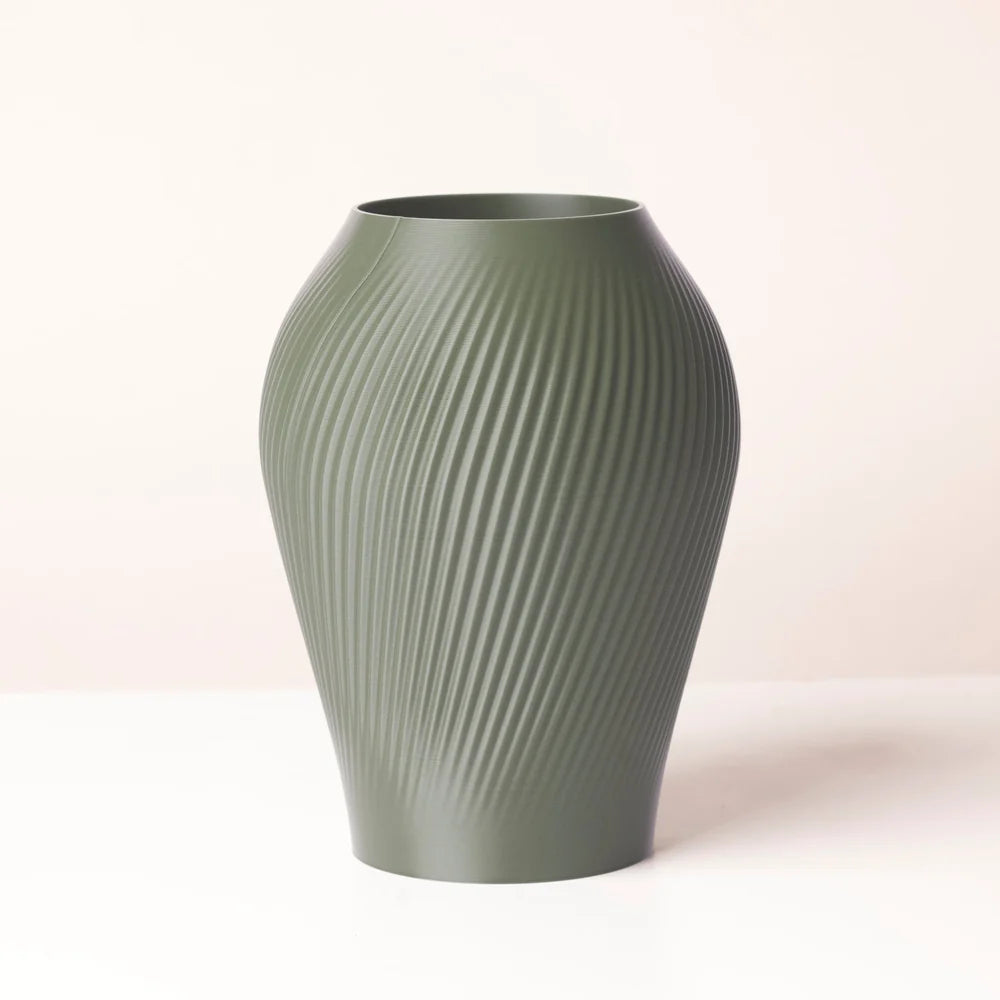 VASO STAMPATO IN 3D IN PLA PER FIORI FRESCHI E SECCHI, H 18 CM