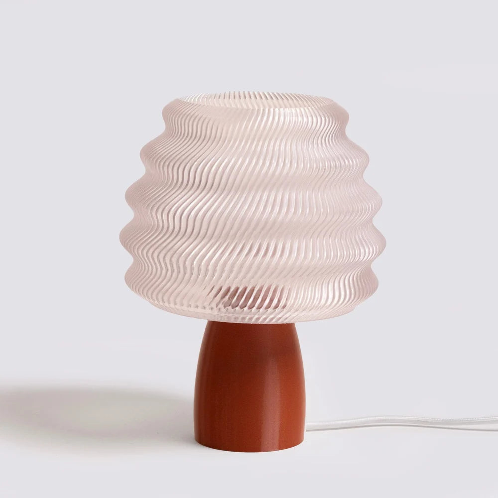 LAMPADA DA TAVOLO IN BIOPLASTICA CON BASE EFFETTO OPACO