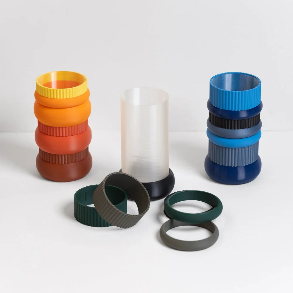 VASO MODULARE STAMPATO IN 3D IN PLA, H 20 CM