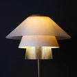 LAMPADA DA TAVOLO IN PLA E RAME CON PARALUME STAMPATO IN 3D, H 50 CM