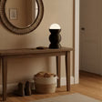 LAMPADA DA TAVOLO NERA IN PLA RICICLATO CON LAMPADINA XXL, H 30 CM