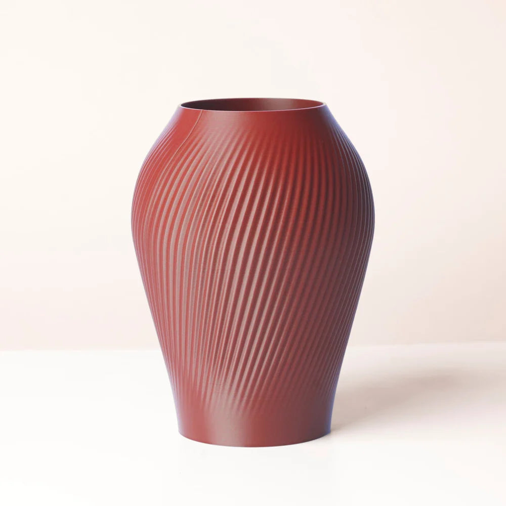 VASO STAMPATO IN 3D IN PLA PER FIORI FRESCHI E SECCHI, H 18 CM