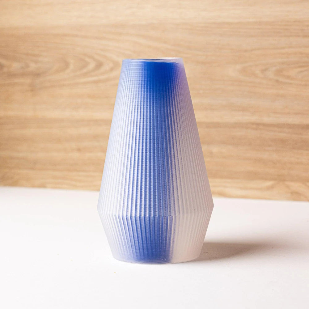 VASO DECORATIVO STAMPATO IN 3D PER FIORI SECCHI, H 18 CM